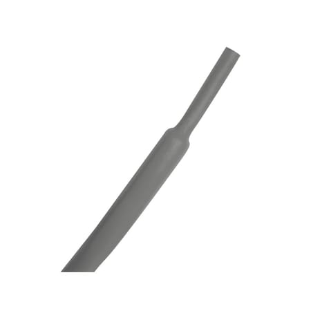 Heat Shrink Tube, Thin Wall, 2:1 I.D. Shrink Ratio, 3/64 in I.D. Before Shrinking, Gray, 10 ft